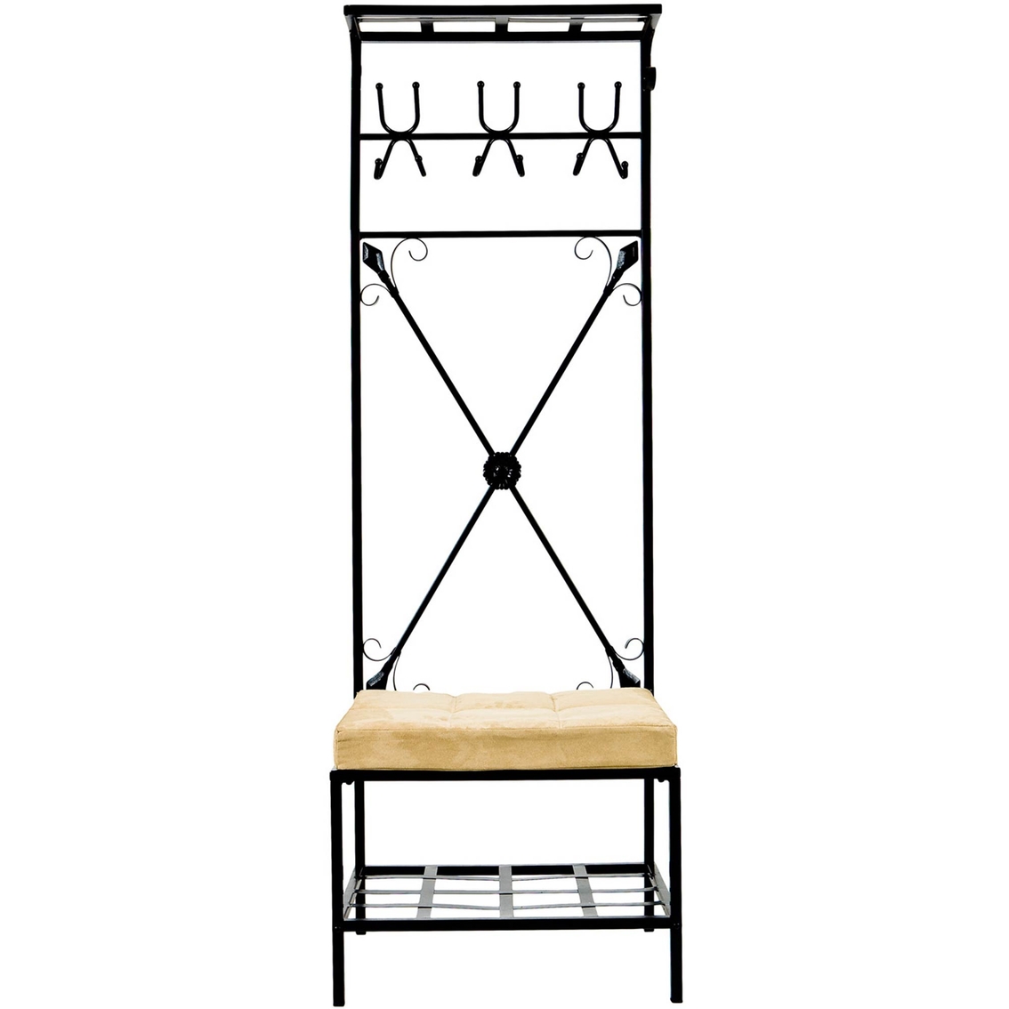 SEI Entryway Storage Rack With Bench Seat - Image 4 of 4