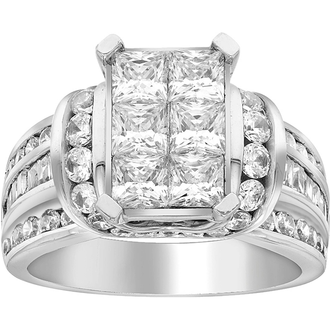 14K White Gold 3 CTW Diamond Ring - Image 1 of 3