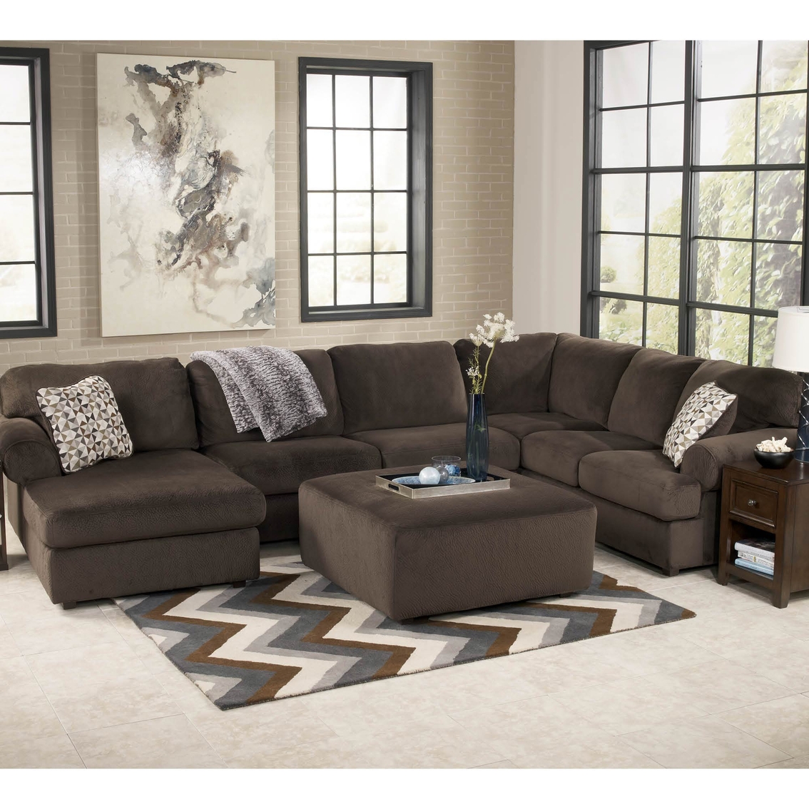 Signature Design by Ashley Jessa Place 3 pc. Sectional Sofa - Image 2 of 3