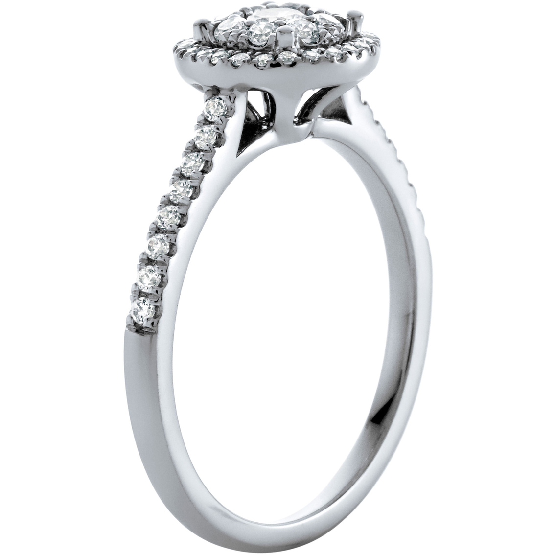 10K White Gold 1/2 CTW Diamond Bridal Ring - Image 2 of 3