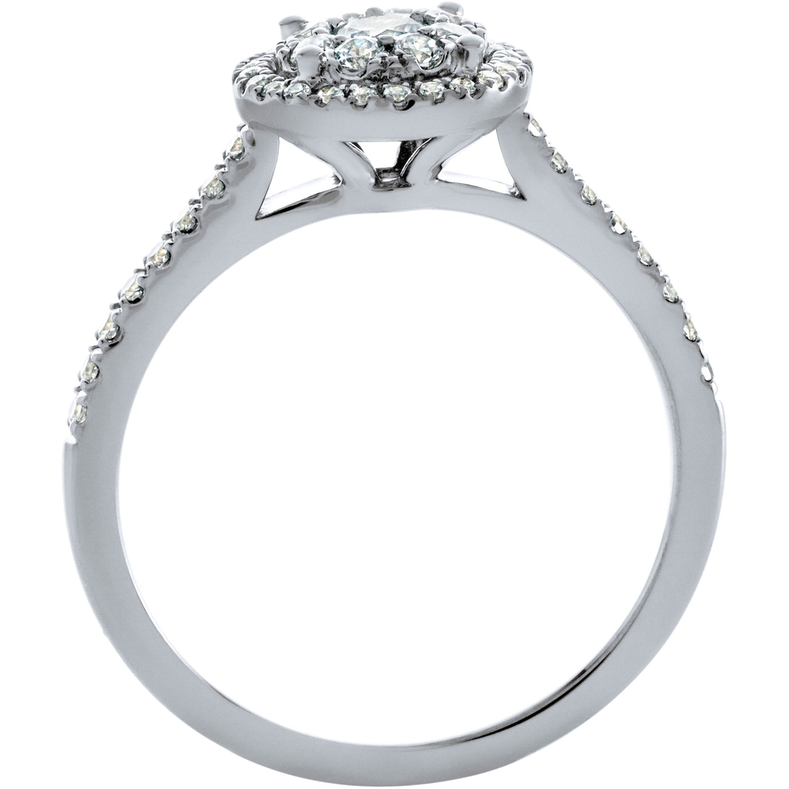 10K White Gold 1/2 CTW Diamond Bridal Ring - Image 3 of 3