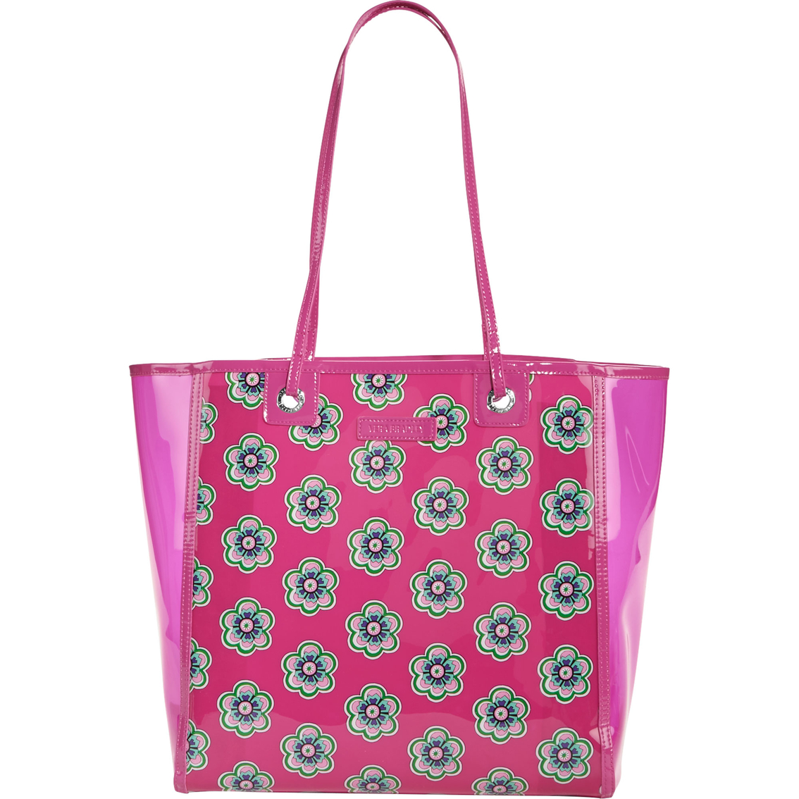 Vera Bradley Clear Colorful Tote Pink Swirls Flowers | Totes & Shoppers ...