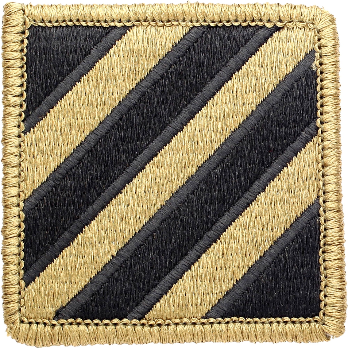 Army Patch 3rd Infantry Division merrowed edge tan 