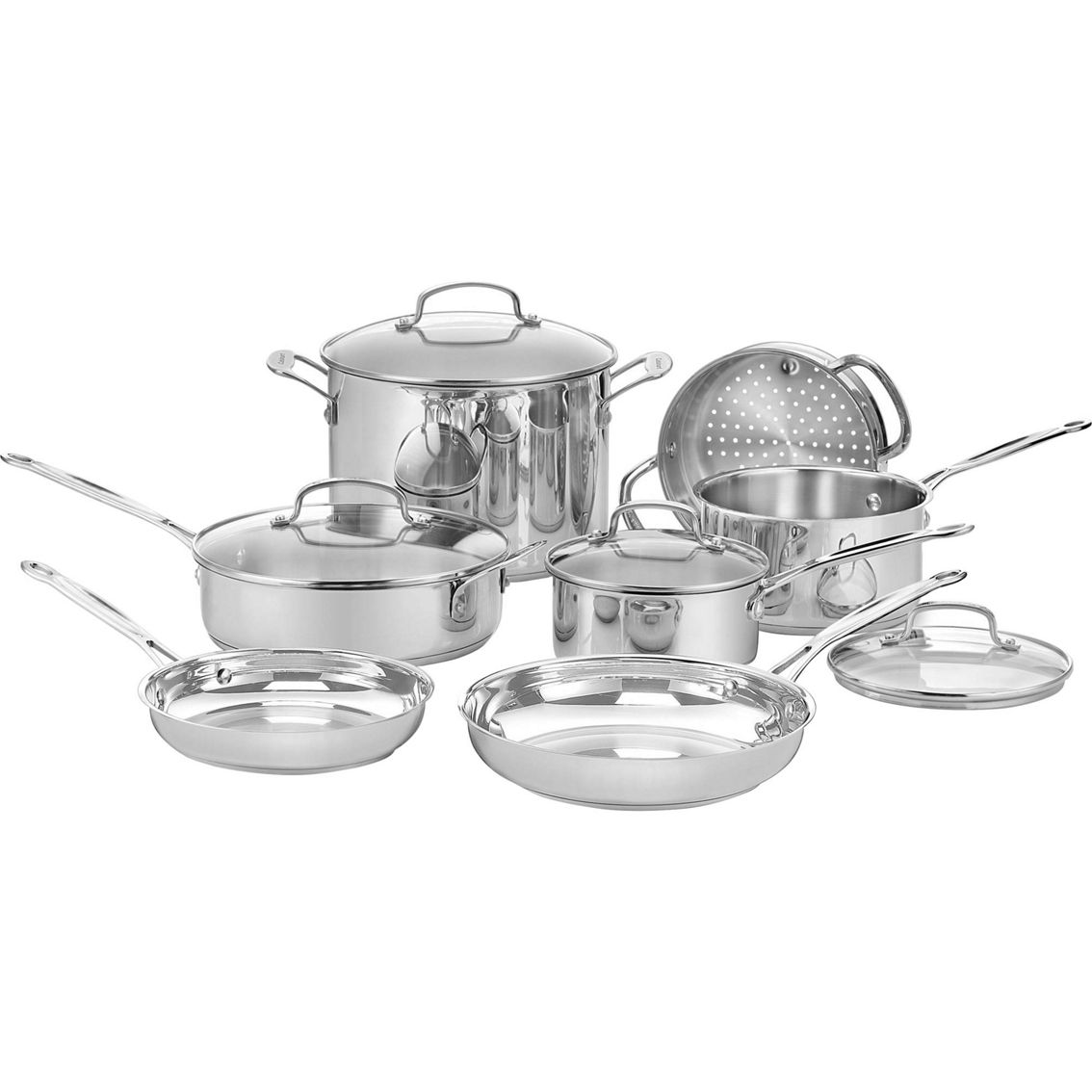 Cuisinart Chef's Classic Stainless Steel 11 Pc. Cookware Set Cuisinart Chef's Classic 11 Pc Stainless Steel Cookware Set