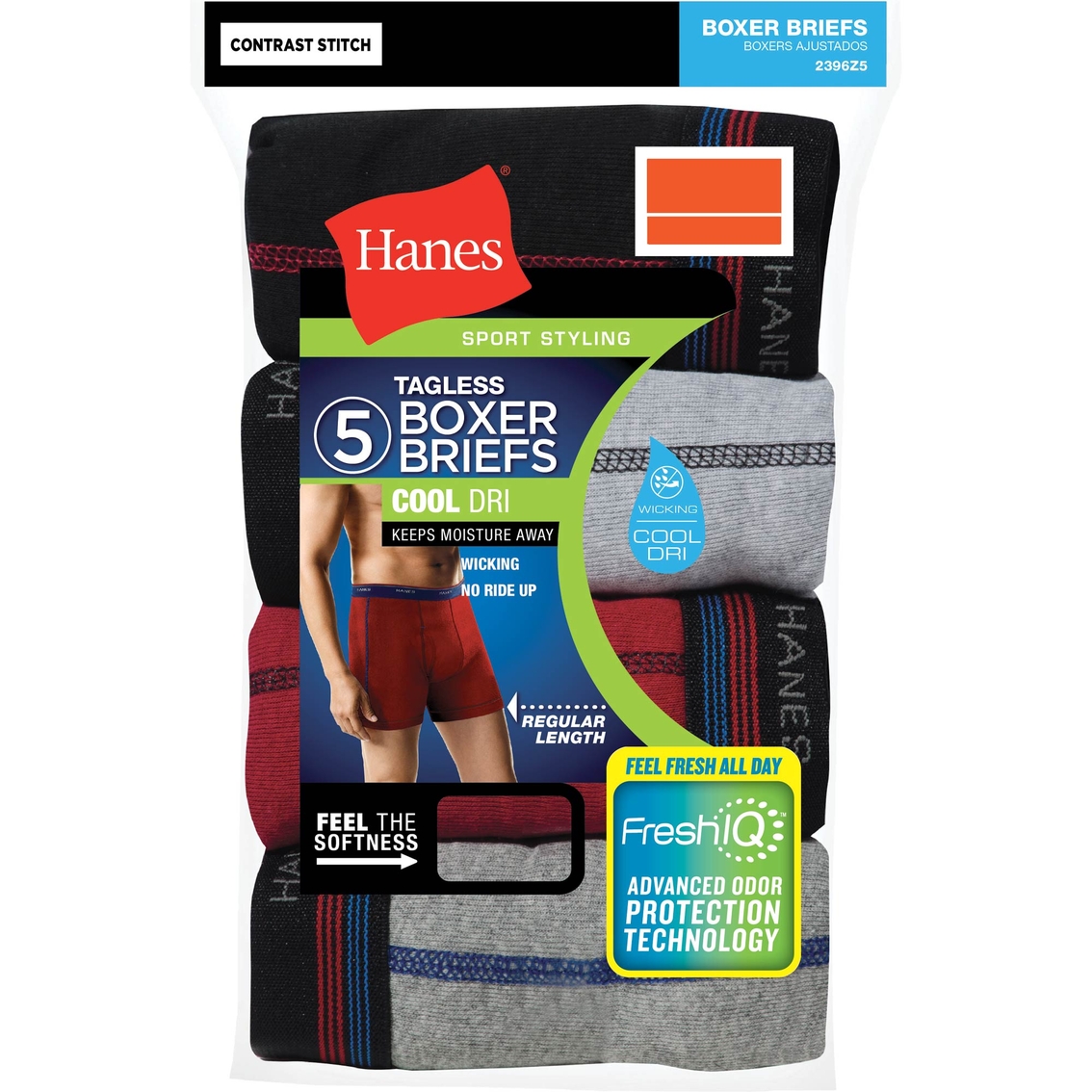 Hanes Inspired Freshiq Assorted Boxer Briefs, 5 Pk. | Underwear ...