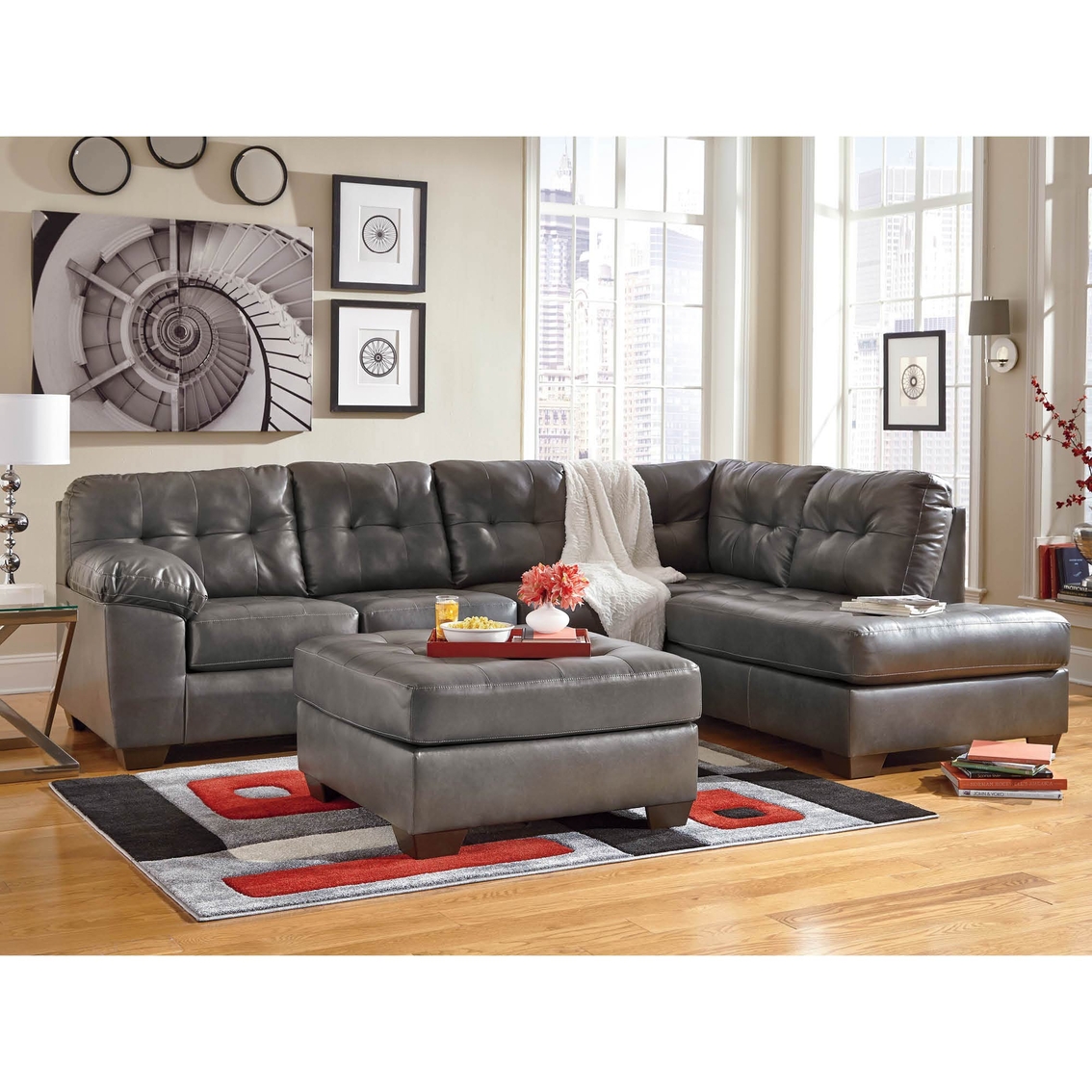 Signature Design By Ashley Alliston DuraBlend 2 Pc. Sectional RAF Chaise/LAF Sofa - Image 2 of 3