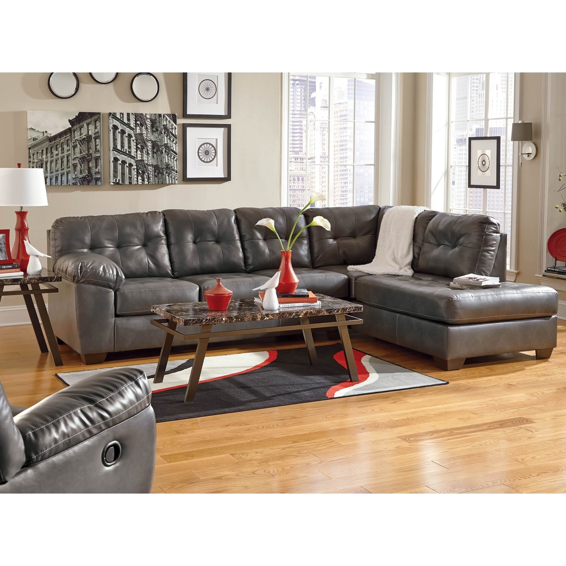 Signature Design By Ashley Alliston DuraBlend 2 Pc. Sectional RAF Chaise/LAF Sofa - Image 3 of 3