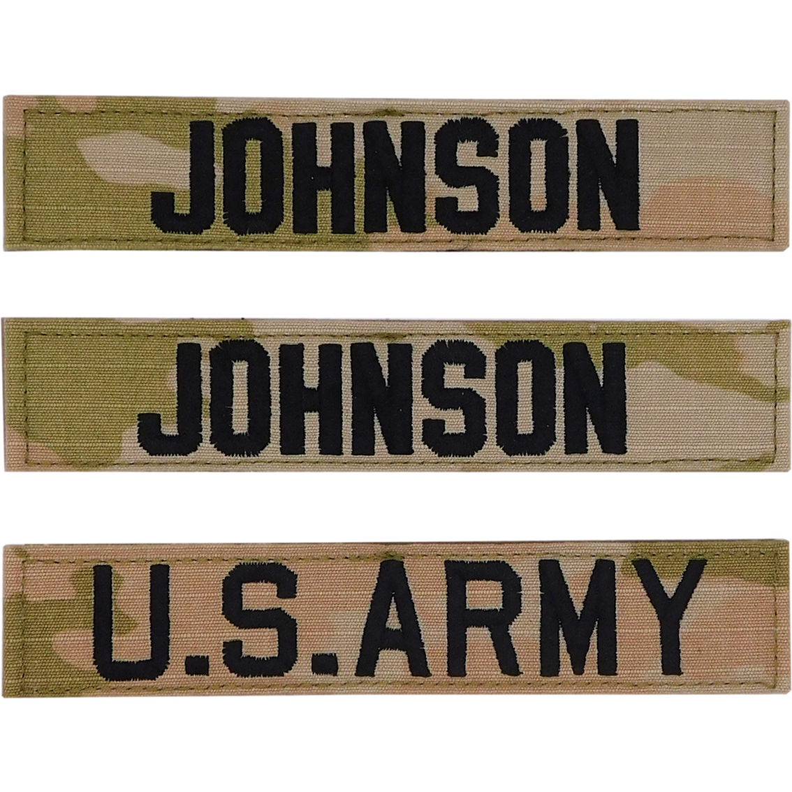 Embroidered Army Ocp Nametape Kit With Velcro (uniform Builder