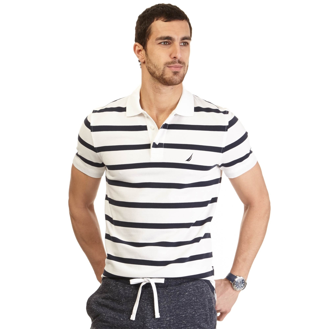 Nautica Sportswear Striped Deck Polo Shirt | Polos | Clothing ...