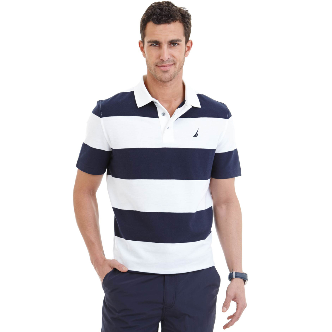 Nautica Rugby Striped Polo Shirt | Shirts | Clothing & Accessories ...