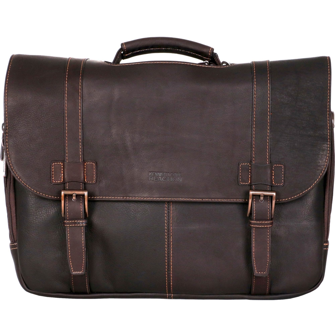 Reaction Kenneth Cole Colombian Leather Flapover 15.6 In. Computer ...