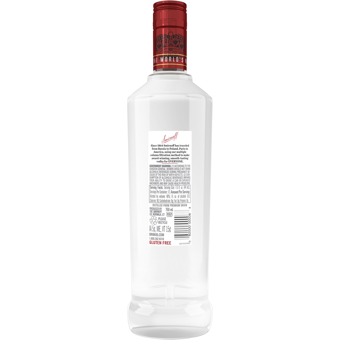 Smirnoff Vodka 750ml - Image 2 of 2