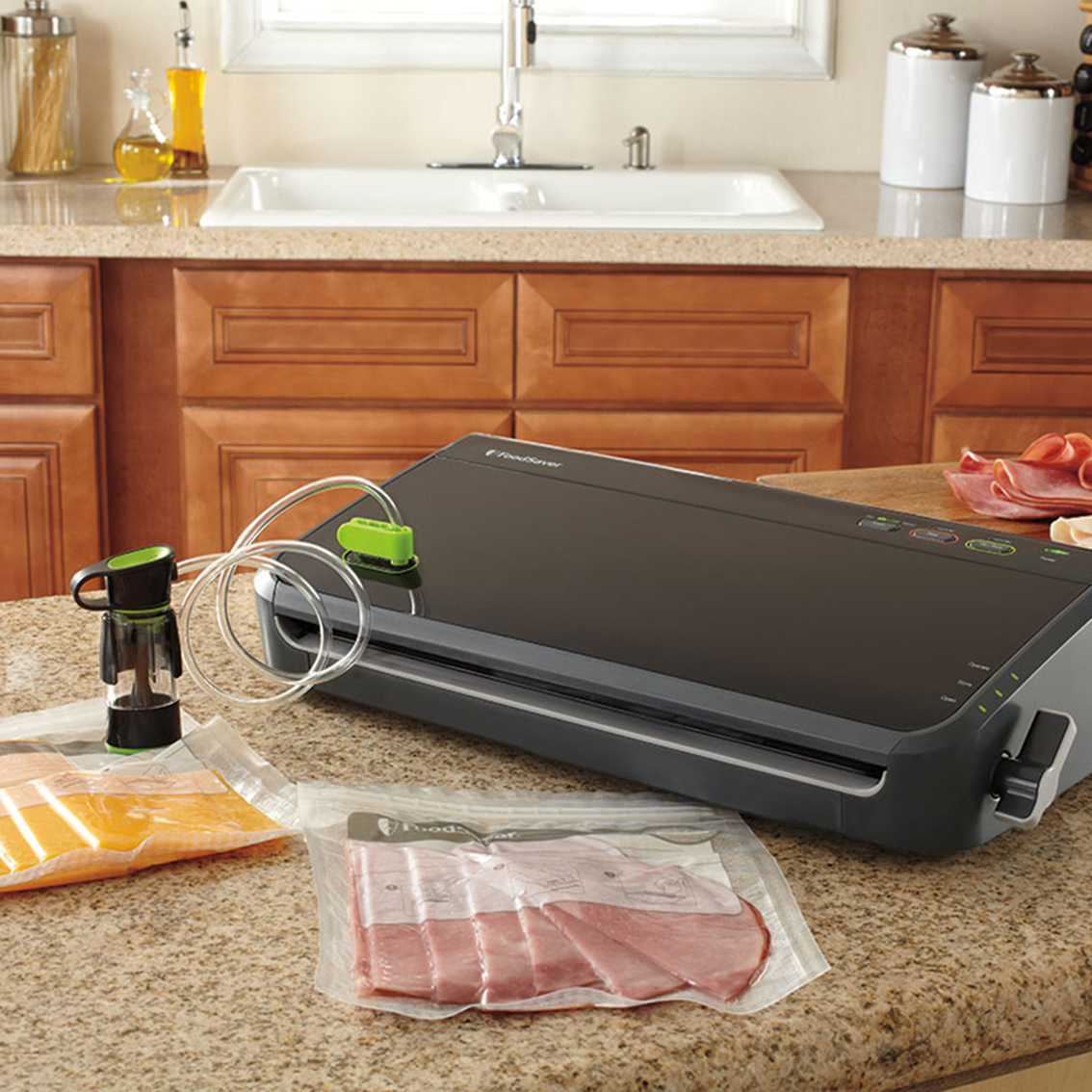 Toque Food Vacuum Sealer Machine Kitchen Fresh Storage Saver with Food Seal  Bags