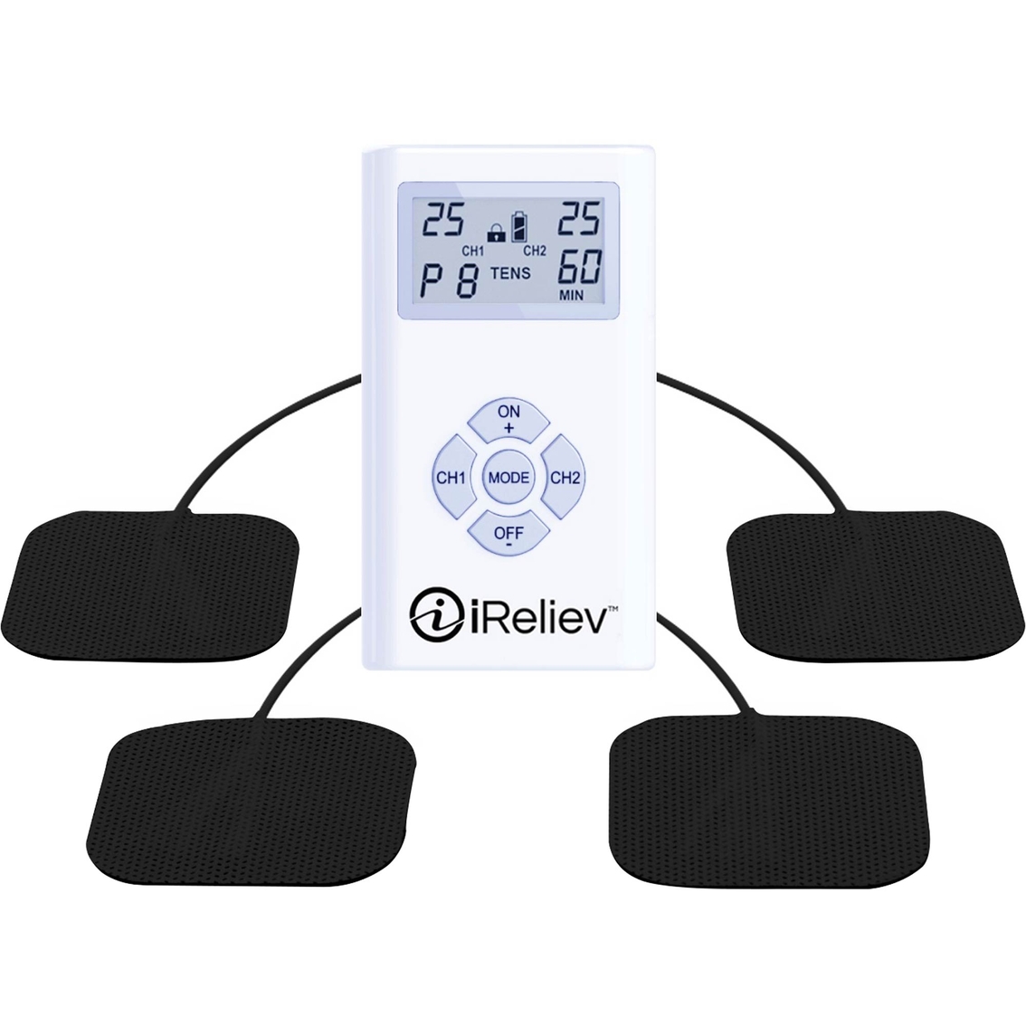 iReliev Dual Channel Tens Unit System ET-1313 for Muscle and Joint Pain  Relief, Sports TENS Electronic Pulse Pain Therapy, FDA Cleared