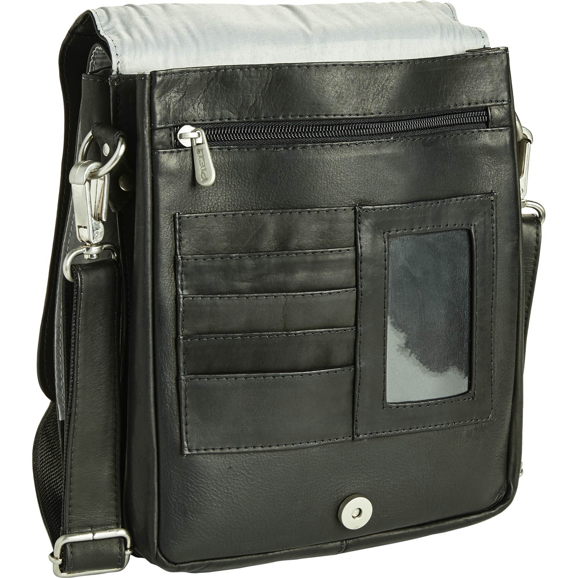 Piel Leather Double Flap-Over Shoulder Bag - Image 2 of 3