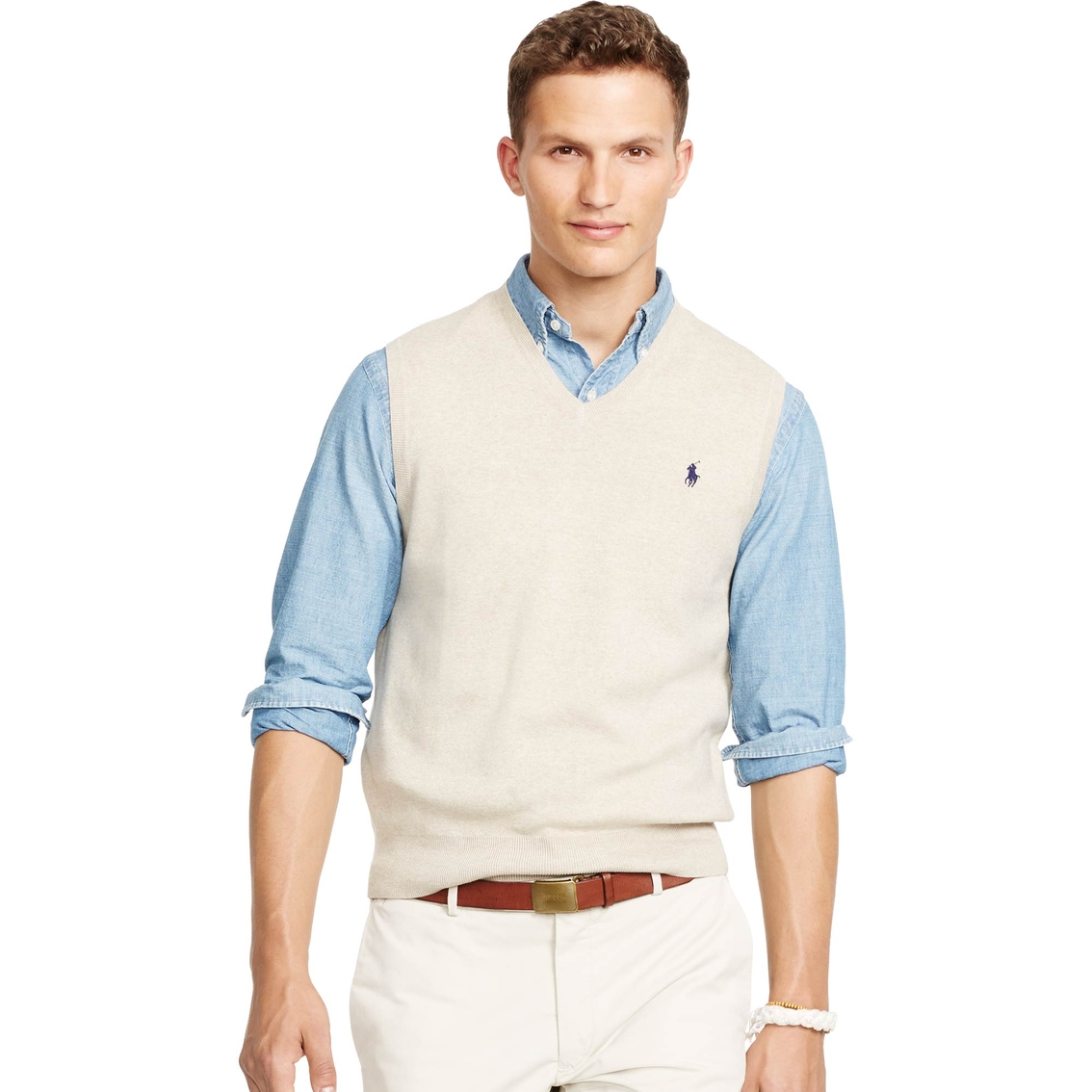 Polo Ralph Lauren Pima V Neck Sweater Vest | Vests | Apparel | Shop The ...