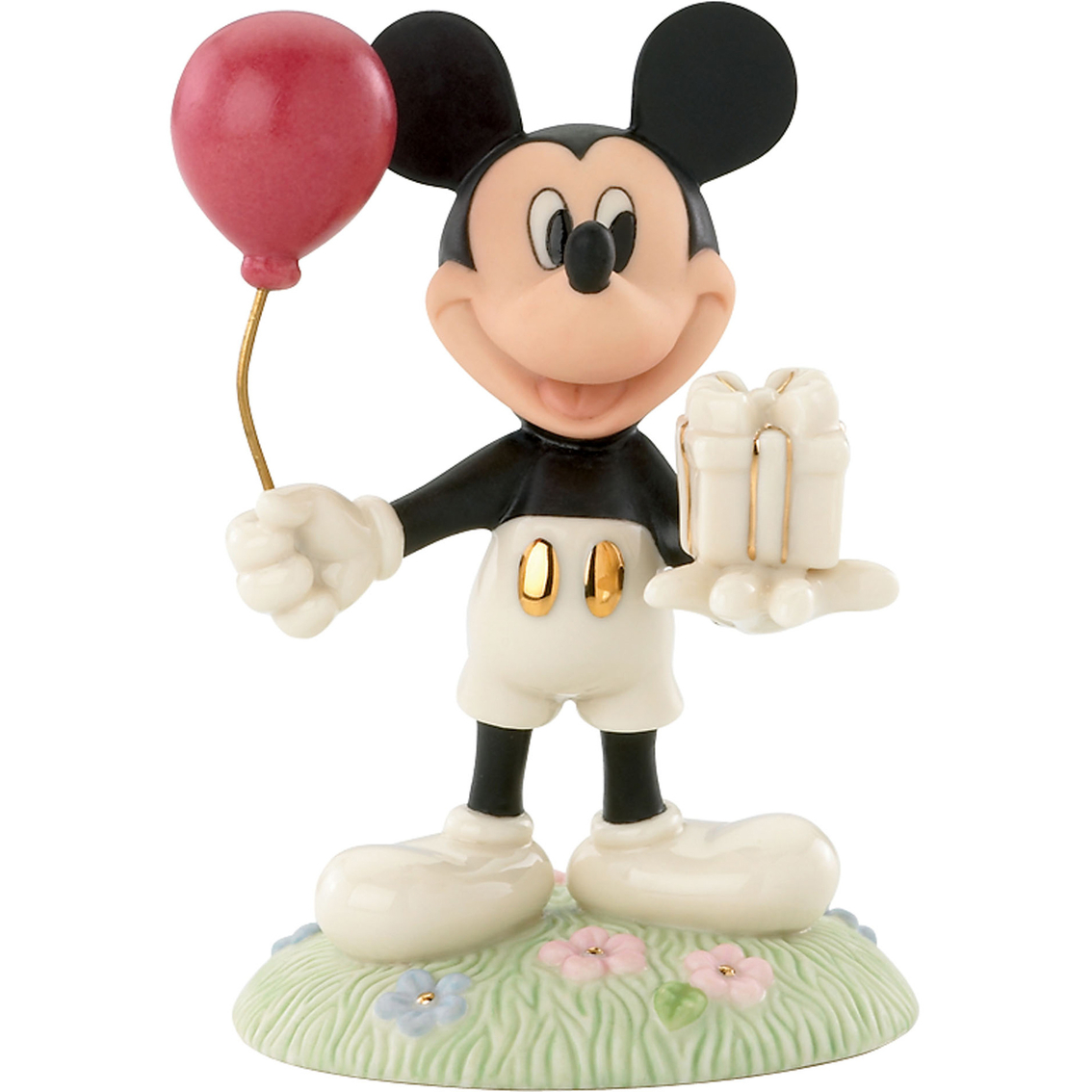 Lenox Disney's Mickey's Birthday Gift Figurine