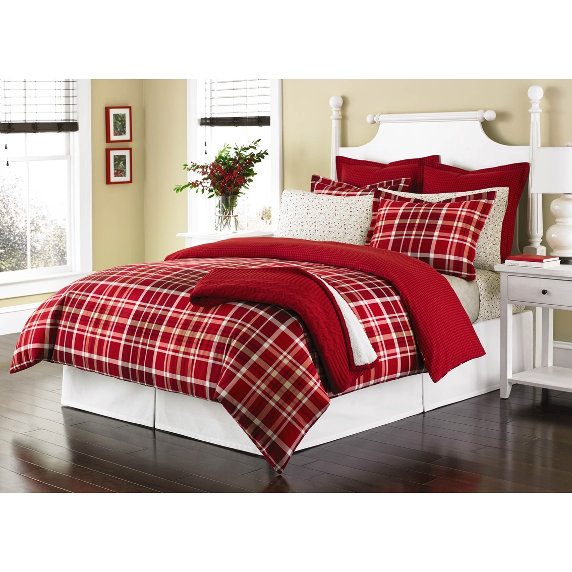 red flannel comforter