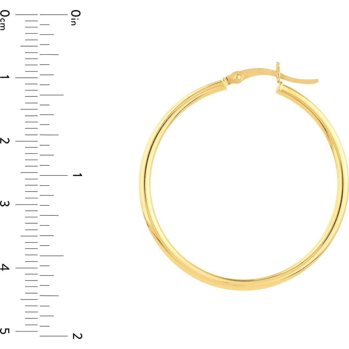 14k Gold 35mm Hoop Earrings | Gold Earrings | Jewelry & Watches | Shop