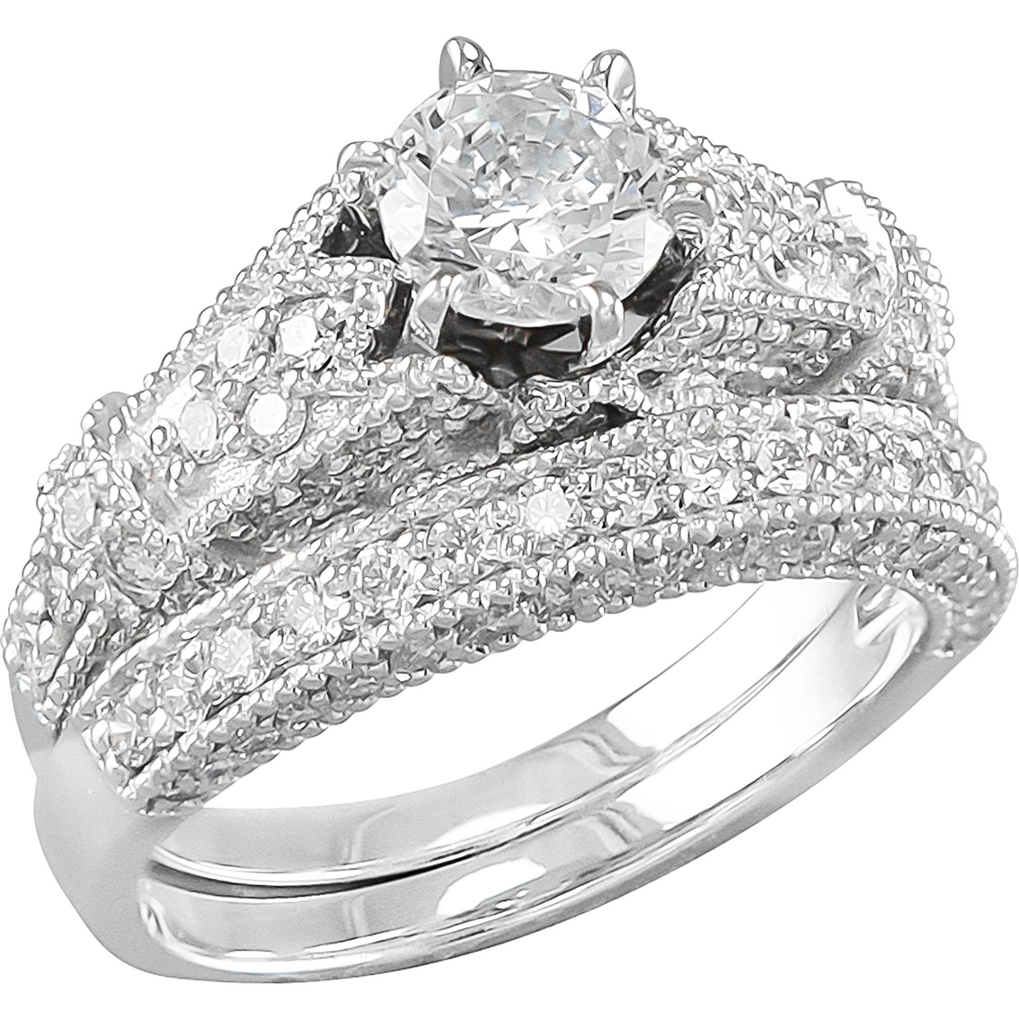 14k Gold 1 2/3 Ctw Diamond Bridal Set | Bridal Sets & Trios | Jewelry & Watches | Shop The Exchange