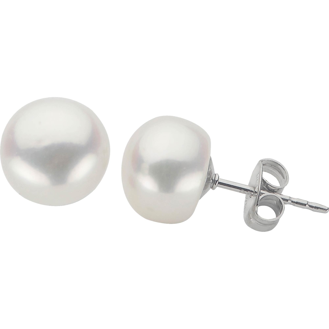 Imperial Sterling Silver Freshwater Cultured Pearl Stud Earrings ...
