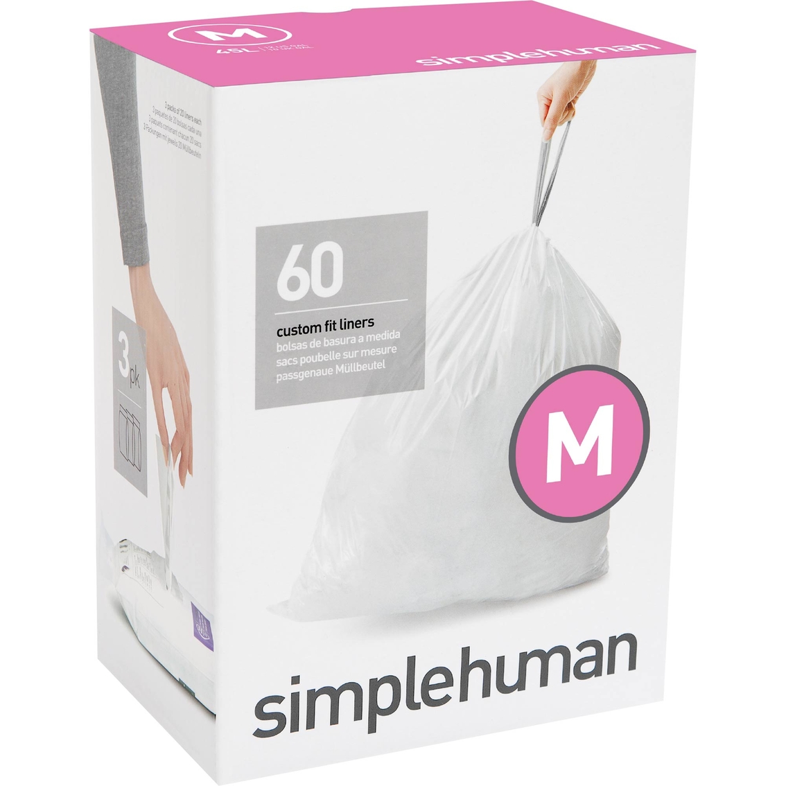  simplehuman Code M Custom Fit Drawstring Trash Bags in