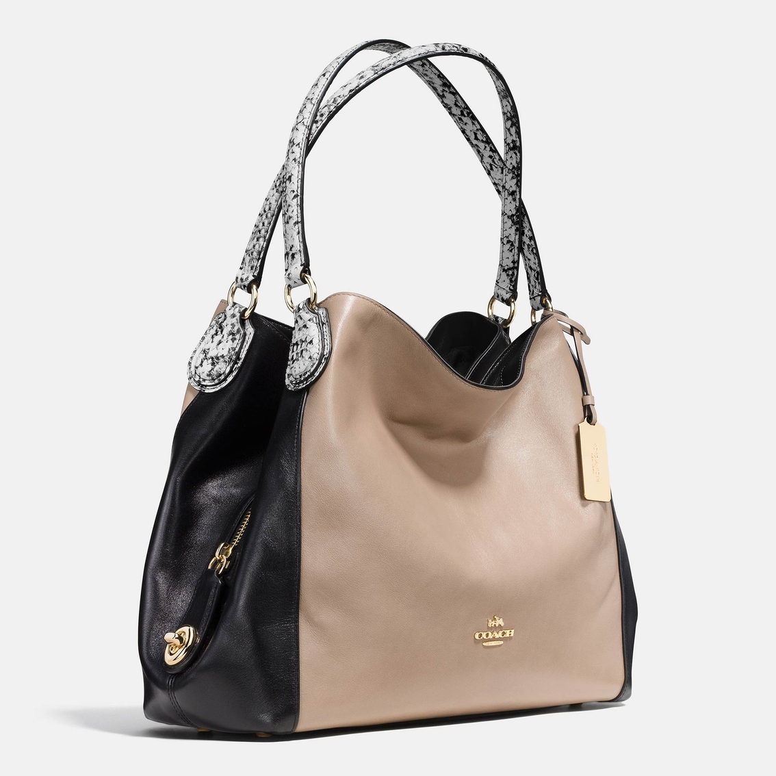 Coach Edie Shoulder Bag 31 In Colorblock Exotic Embossed Leather | Shoulder Bags | Handbags ...