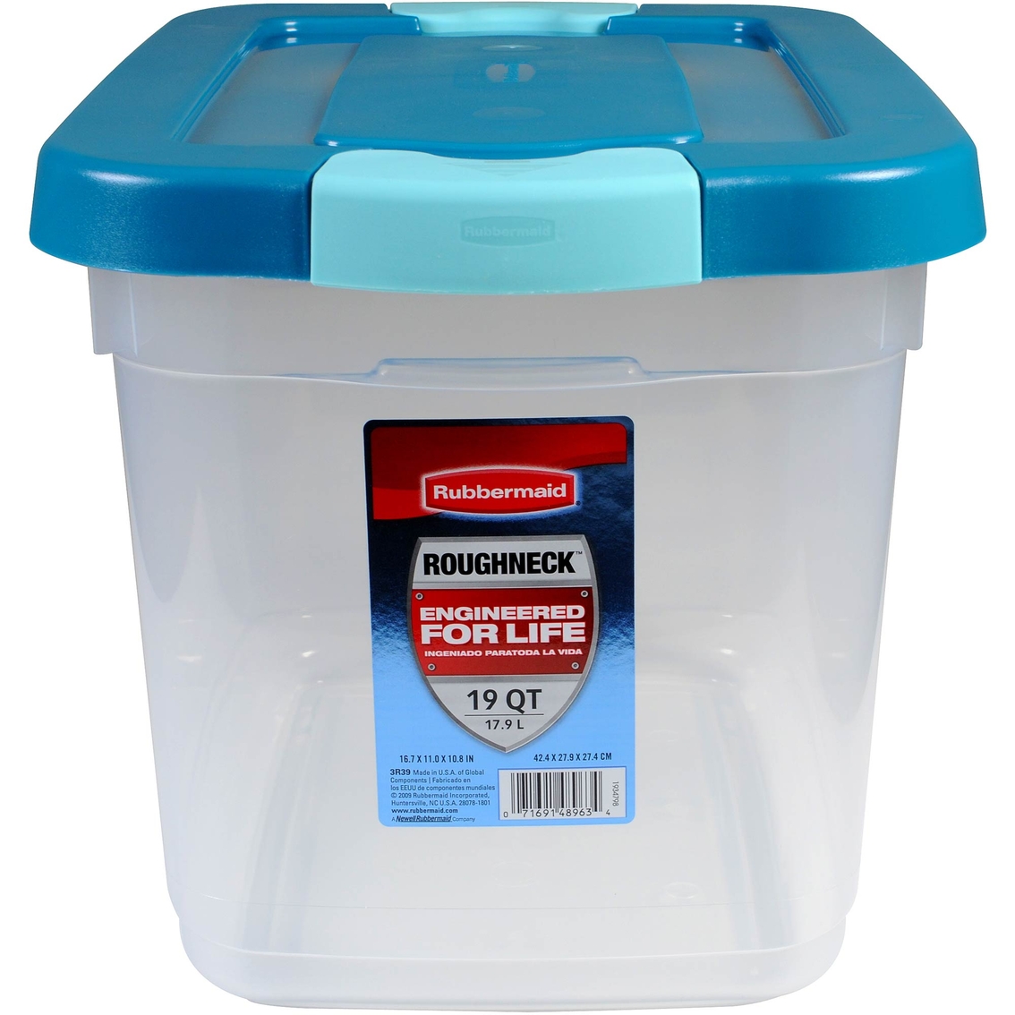 Rubbermaid Roughneck Clear 19 Qt. Latching Storage Box, Atg Archive