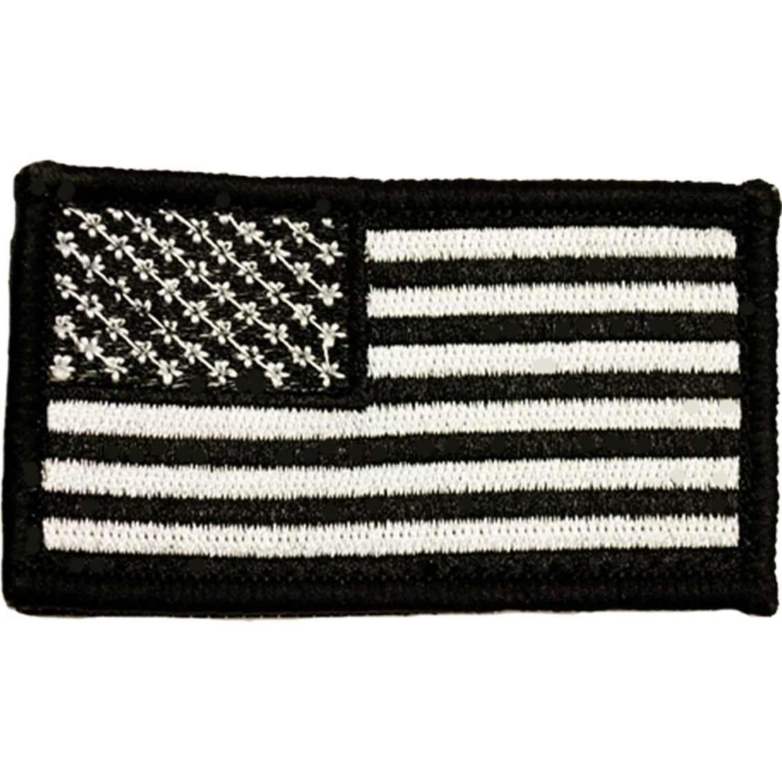 Trooper Clothing Kids Black And White Bold American Flag Patch