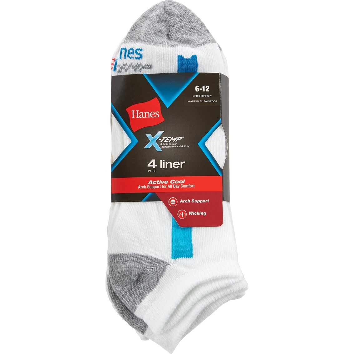 Hanes X-temp Arch Support Liner Socks | Socks | Apparel | Shop The Exchange