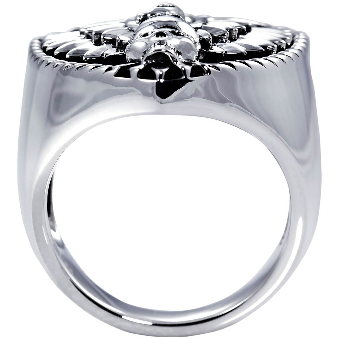 Men's Sterling Silver Eagle Shield Ring - Image 2 of 2