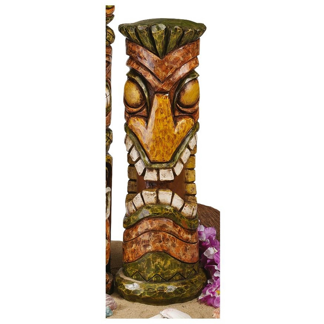 Design Toscano Aloha Hawaii Tiki Sculpture, Moai Haku Hana - Image 4 of 4