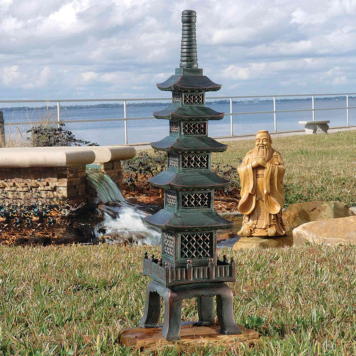 Design Toscano The Nara Temple: Asian Garden Pagoda Sculpture - Image 2 of 2