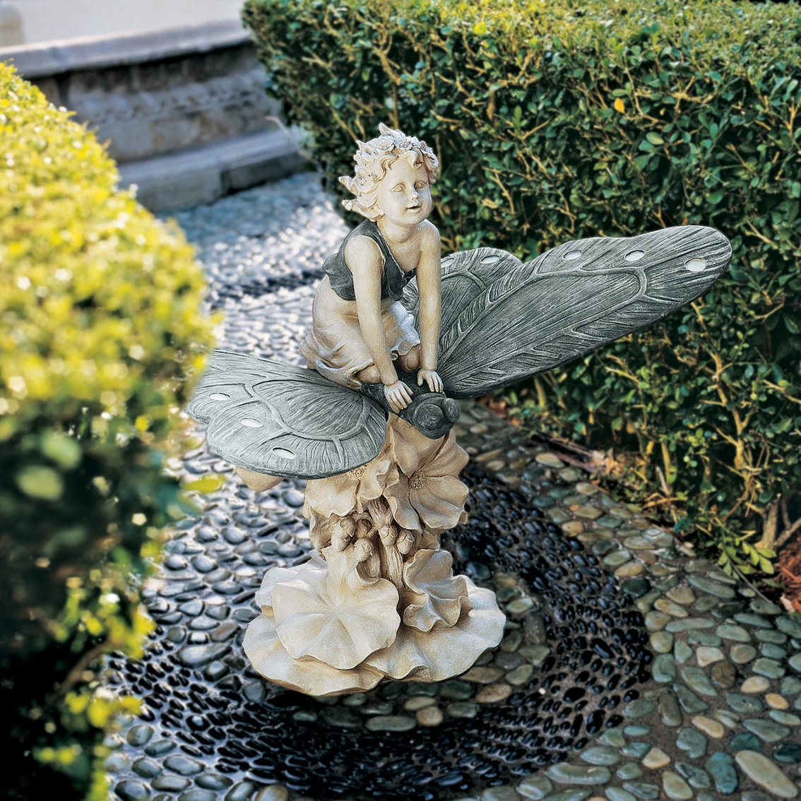 Design Toscano A Fairy's Wondrous Butterfly Ride Statue - Image 4 of 4