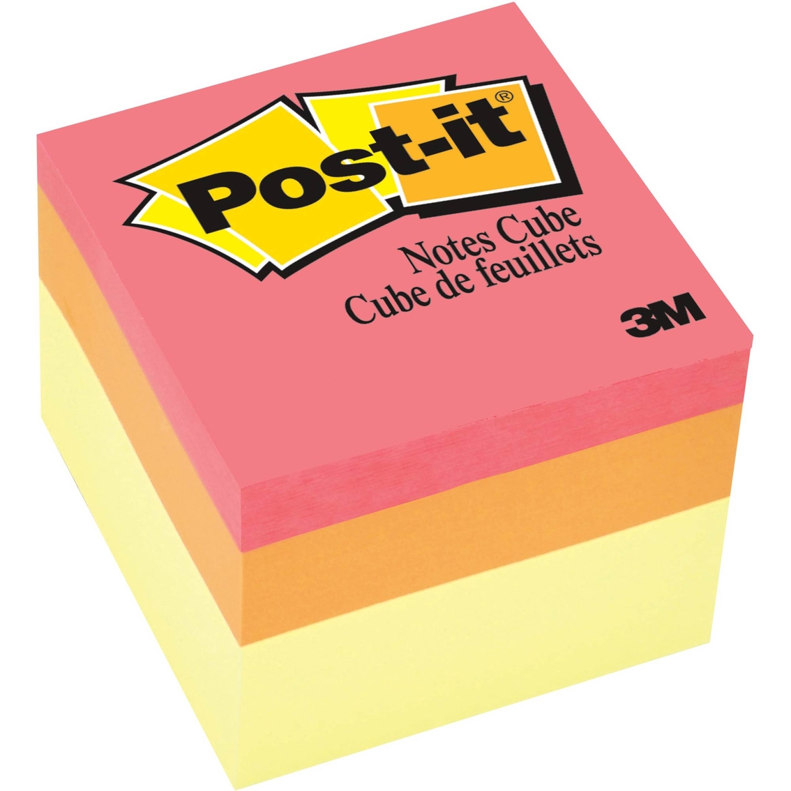 Post-it Notes Cube, 2 X 2 in. Multi Color
