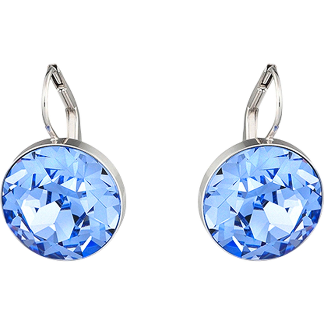 Swarovski Bella Light Sapphire Crystal Pierced Earrings Crystal