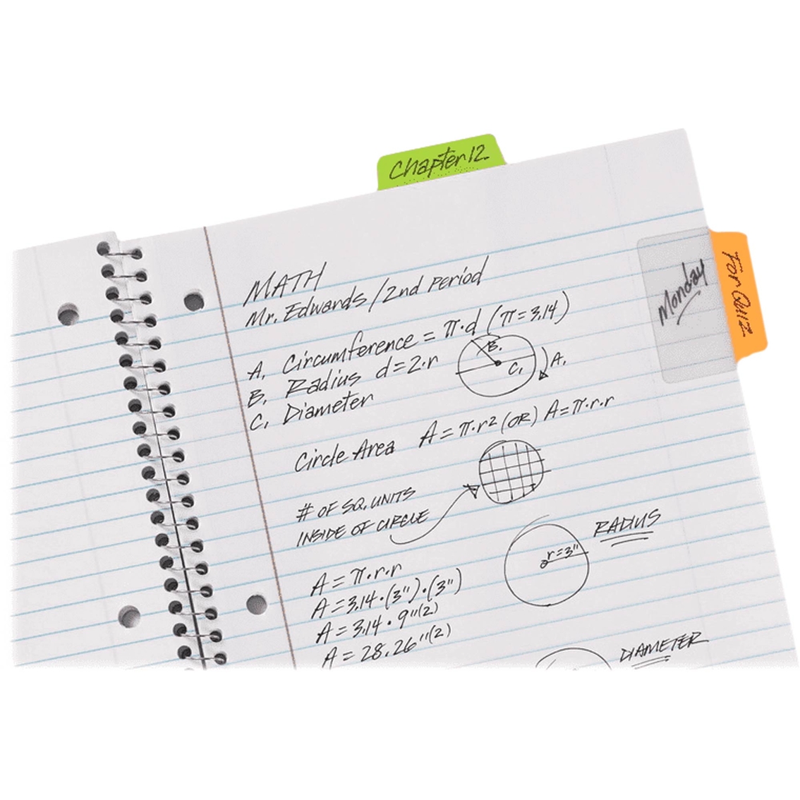 Avery Multiuse Ultra Tabs Neon Repositionable Two-Side Writable Tabs, 24 pk. - Image 3 of 3
