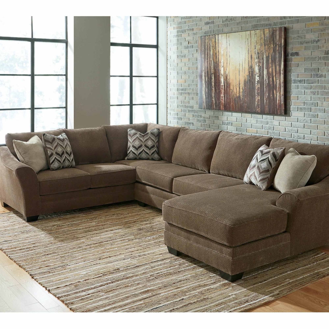 Benchcraft Justyna 3 Pc. Sectional With Raf Corner Chaise | Sofas ...