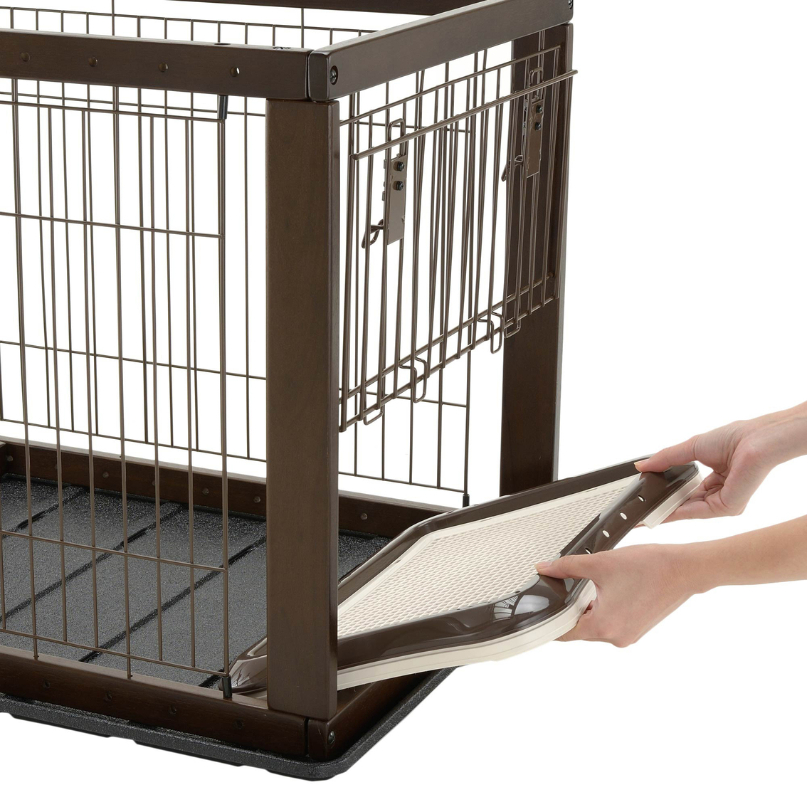 Richell Expandable Pet Crate, Small - Image 3 of 4
