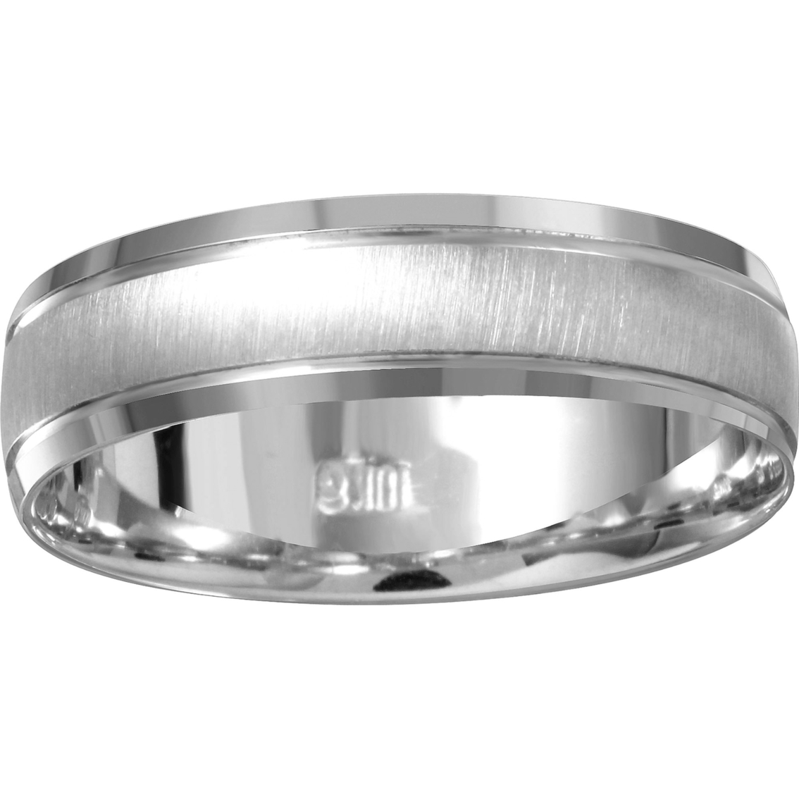 10k White Gold 6mm Band | Wedding Bands | Jewelry & Watches | Shop The ...