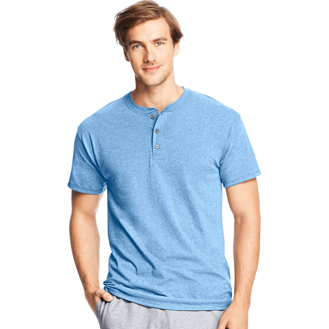 Hanes X Temp Henley Shirt | Shirts | Clothing & Accessories | Shop The ...