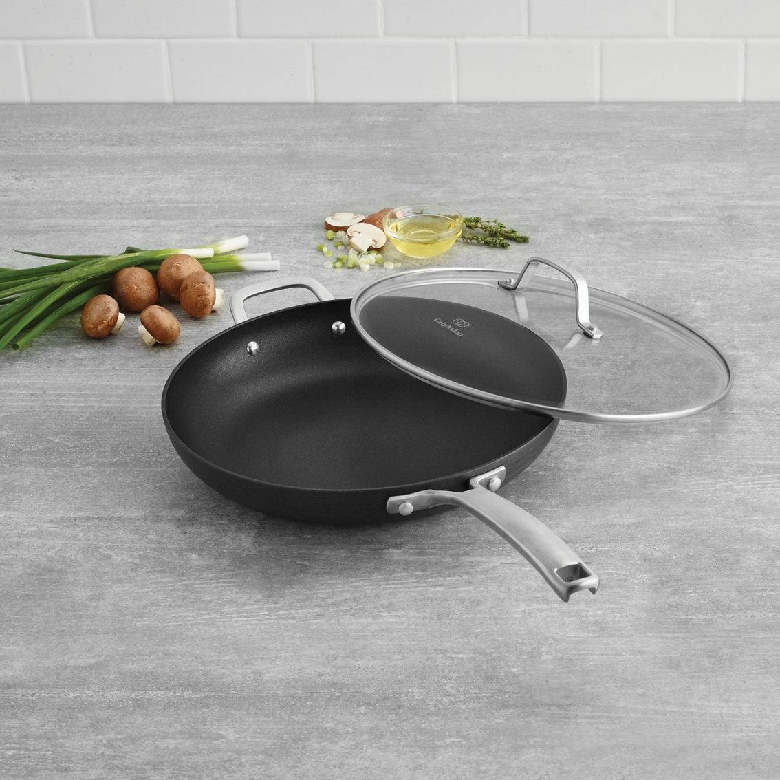 Calphalon Classic Nonstick 12 in. Fry Pan with Cover - Image 2 of 2