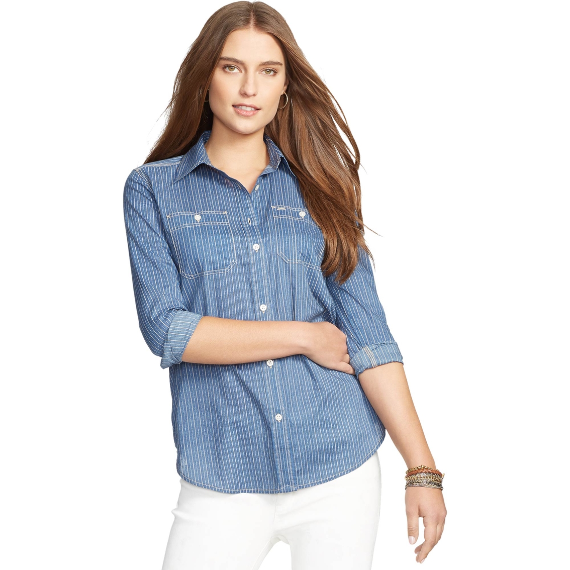 Lauren Jeans Co. Alizabeth Striped Button-down Shirt | Lauren Jeans Co ...