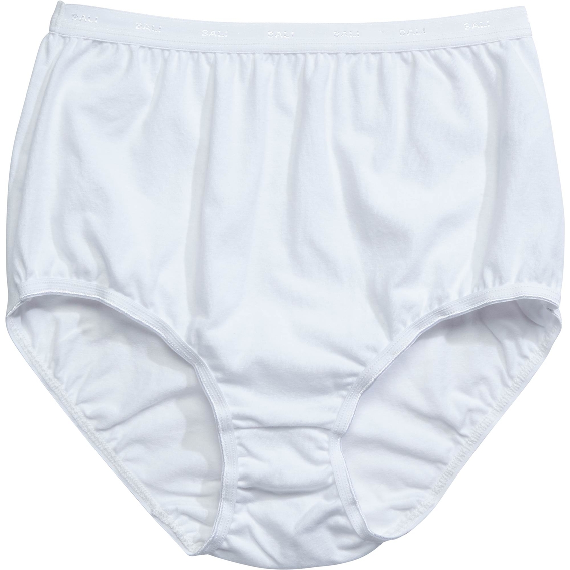 Bali Womens Full-Cut-Fit Stretch Cotton Brief(2324)-White-6 : :  Clothing, Shoes & Accessories