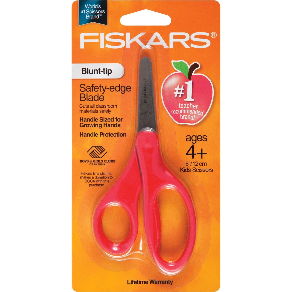 Fiskars Kids' 5'' Blunt Tip Scissors - Red