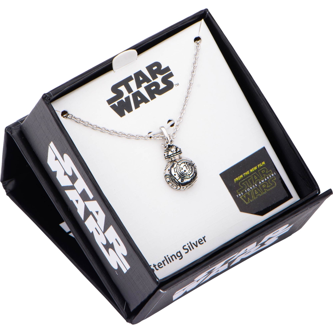 Star Wars Sterling Silver Bb-8 3d Pendant With 18 In. Chain | Silver