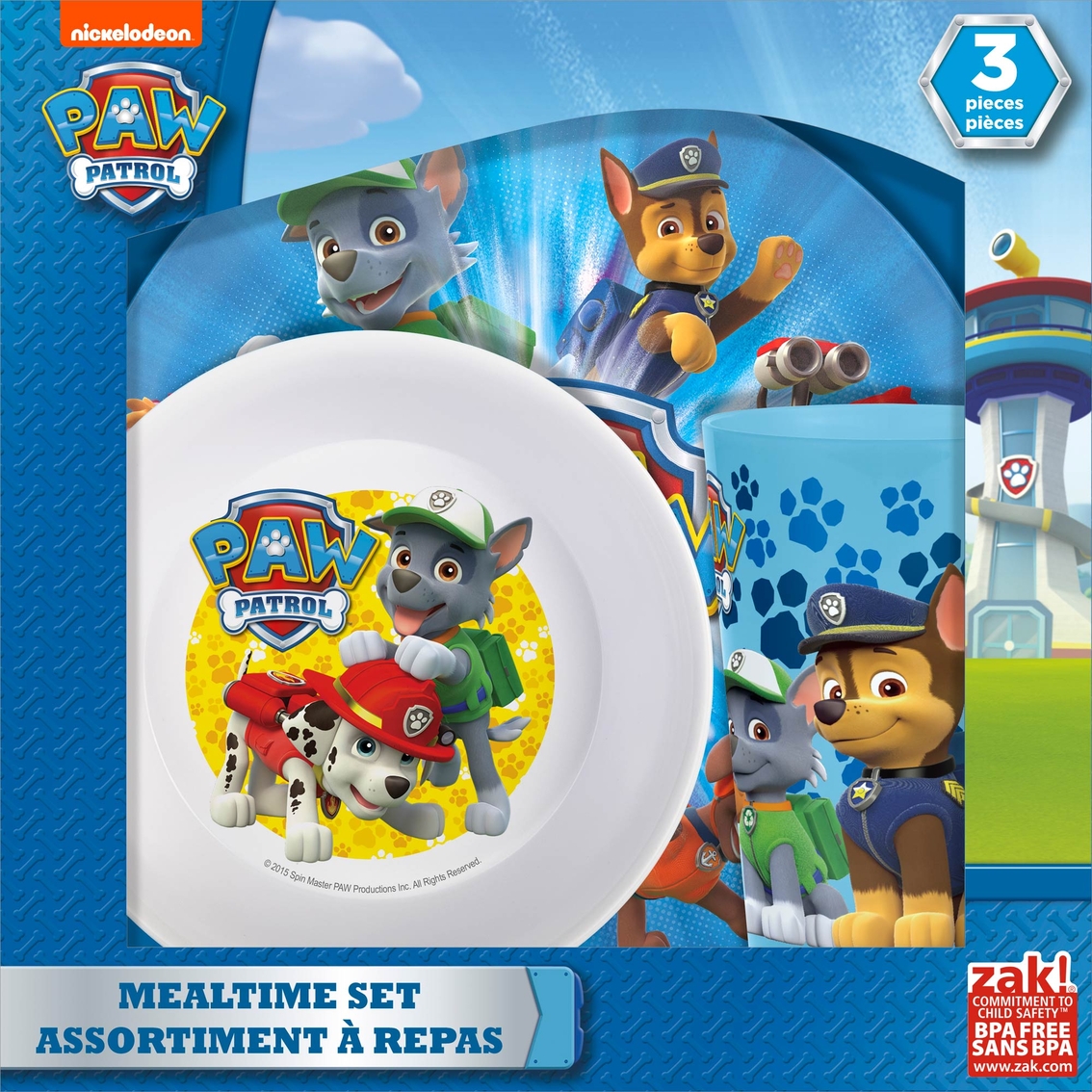 Zak Designs Boys Paw Patrol 3 Pc. Window Box (plate, Bowl And Tumbler) | Baby Tableware | Baby & Toys | The Exchange