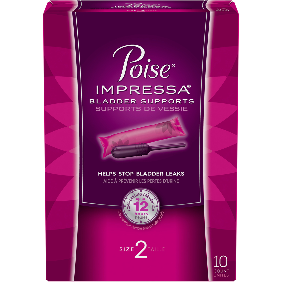 Poise Impressa Size 2 Bladder Support, 10 Ct., Incontinence, Beauty &  Health