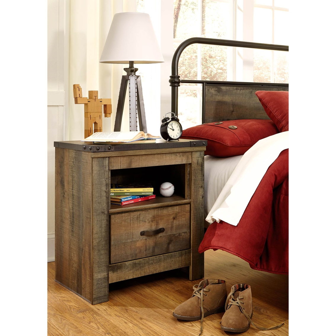 Ashley Trinell 1 Drawer Nightstand - Image 2 of 4
