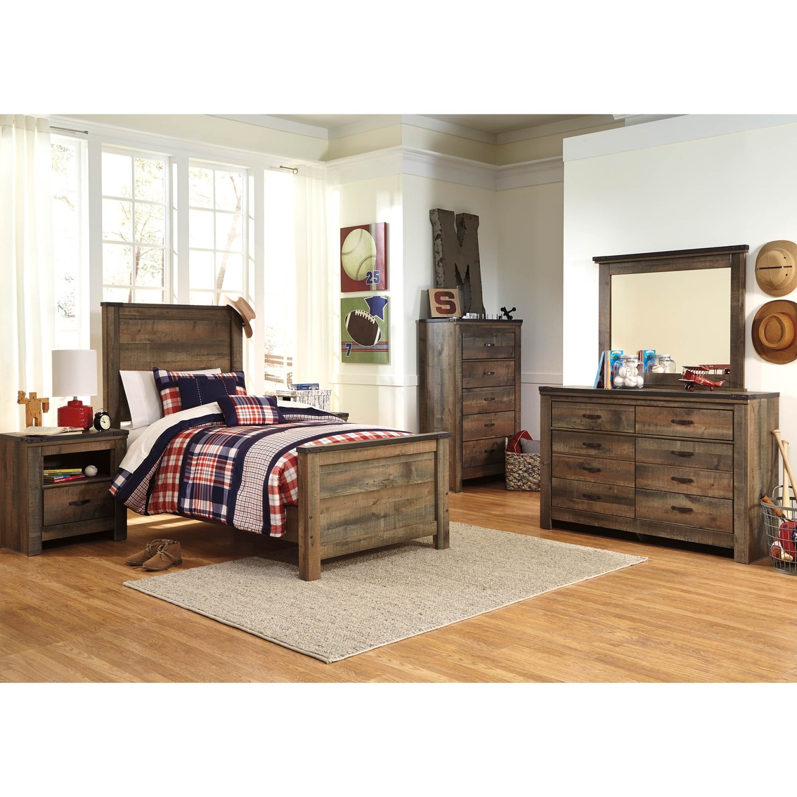 Ashley Trinell Twin Panel Bed - Image 2 of 3